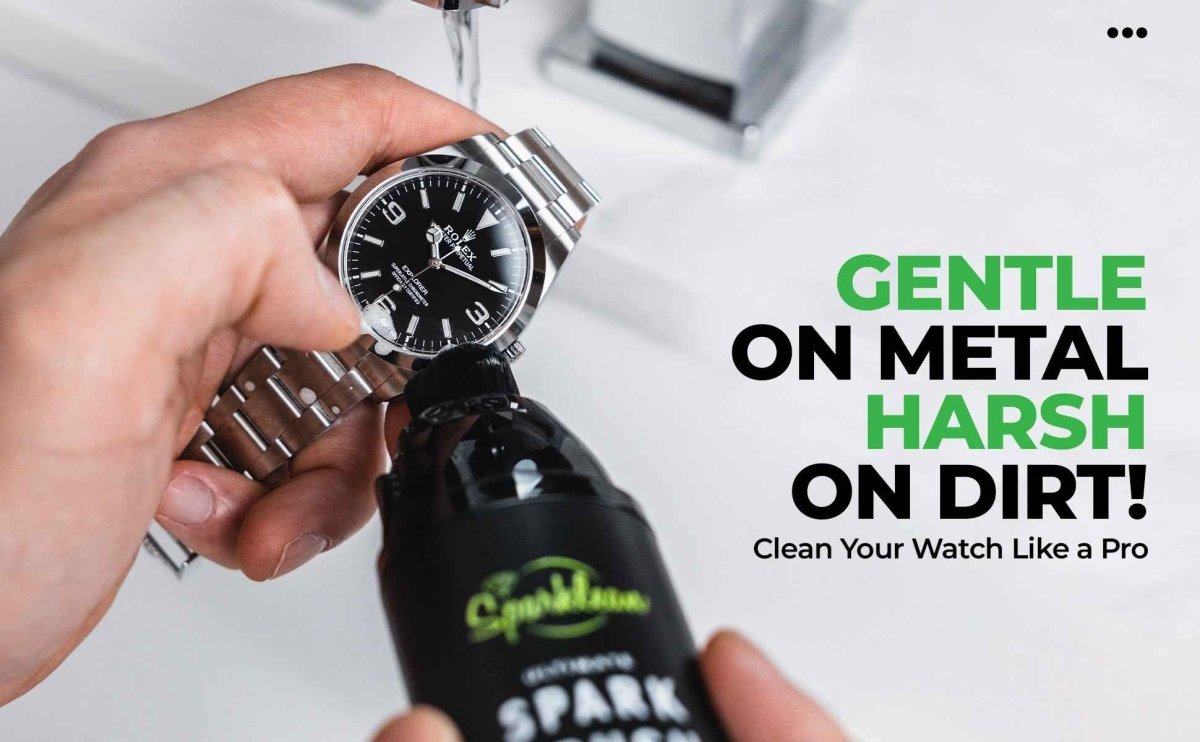 SparkBrush Soft-Bristle Jewelry Cleaner for Gentle Care on All Metals, Jewelry, & Watches